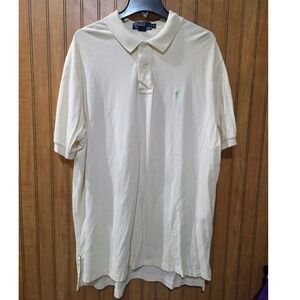 Polo by Ralph Lauren Polo Shirt Cream Short Sleeve Casual Classic‎ XL